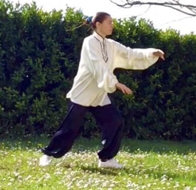 Taiji Quan pratica sul prato